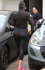 KHLOE KARDASHIAN at Meche Hair Salon in Beverly Hills