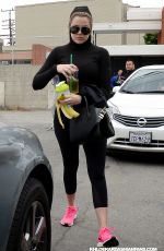 KHLOE KARDASHIAN at Meche Hair Salon in Beverly Hills
