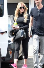 KHLOE KARDASHIAN at Meche Hair Salon in Beverly Hills