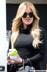 KHLOE KARDASHIAN at Meche Hair Salon in Beverly Hills