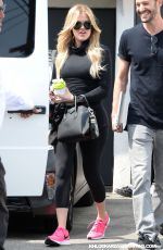 KHLOE KARDASHIAN at Meche Hair Salon in Beverly Hills