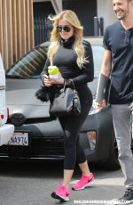 KHLOE KARDASHIAN at Meche Hair Salon in Beverly Hills