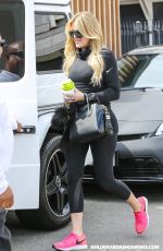 KHLOE KARDASHIAN at Meche Hair Salon in Beverly Hills