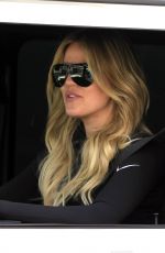 KHLOE KARDASHIAN at Meche Hair Salon in Beverly Hills