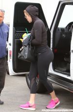 KHLOE KARDASHIAN at Meche Hair Salon in Beverly Hills