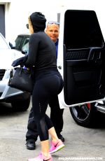 KHLOE KARDASHIAN at Meche Hair Salon in Beverly Hills