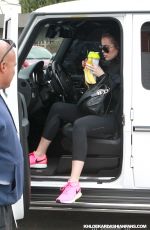 KHLOE KARDASHIAN at Meche Hair Salon in Beverly Hills