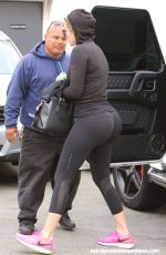 KHLOE KARDASHIAN at Meche Hair Salon in Beverly Hills