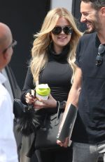 KHLOE KARDASHIAN Leaves a Hair Salon in Beverly Hills 05/06/2015