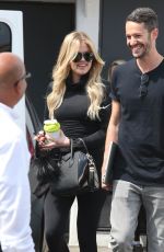 KHLOE KARDASHIAN Leaves a Hair Salon in Beverly Hills 05/06/2015