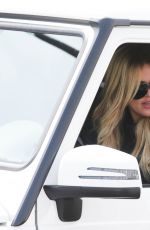 KHLOE KARDASHIAN Leaves a Hair Salon in Beverly Hills 05/06/2015