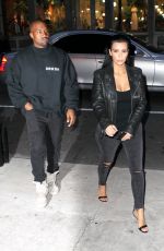 KIM KARDASHIAN and Kanye West Out for Dinner in New York 05/02/2015