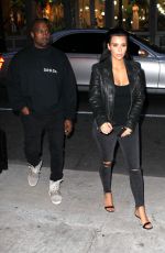 KIM KARDASHIAN and Kanye West Out for Dinner in New York 05/02/2015