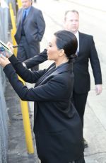 KIM KARDASHIAN Arrives at Jimmy Kimmel Live in Hollywood 04/30/2015