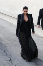 KIM KARDASHIAN Arrives at Jimmy Kimmel Live in Hollywood 04/30/2015