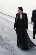 KIM KARDASHIAN Arrives at Jimmy Kimmel Live in Hollywood 04/30/2015