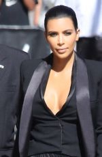 KIM KARDASHIAN Arrives at Jimmy Kimmel Live in Hollywood 04/30/2015