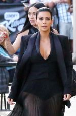 KIM KARDASHIAN Arrives at Jimmy Kimmel Live in Hollywood 04/30/2015