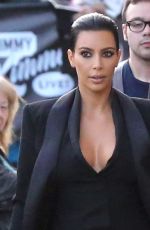 KIM KARDASHIAN Arrives at Jimmy Kimmel Live in Hollywood 04/30/2015