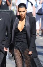 KIM KARDASHIAN Arrives at Jimmy Kimmel Live in Hollywood 04/30/2015