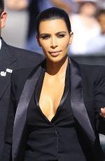 KIM KARDASHIAN Arrives at Jimmy Kimmel Live in Hollywood 04/30/2015