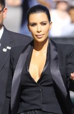 KIM KARDASHIAN Arrives at Jimmy Kimmel Live in Hollywood 04/30/2015
