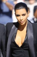 KIM KARDASHIAN Arrives at Jimmy Kimmel Live in Hollywood 04/30/2015