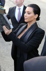 KIM KARDASHIAN Arrives at Jimmy Kimmel Live in Hollywood 04/30/2015