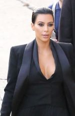 KIM KARDASHIAN Arrives at Jimmy Kimmel Live in Hollywood 04/30/2015