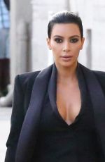 KIM KARDASHIAN Arrives at Jimmy Kimmel Live in Hollywood 04/30/2015