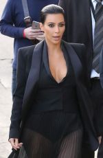 KIM KARDASHIAN Arrives at Jimmy Kimmel Live in Hollywood 04/30/2015