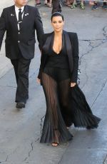 KIM KARDASHIAN Arrives at Jimmy Kimmel Live in Hollywood 04/30/2015
