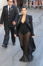 KIM KARDASHIAN Arrives at Jimmy Kimmel Live in Hollywood 04/30/2015