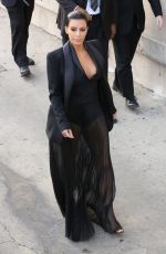 KIM KARDASHIAN Arrives at Jimmy Kimmel Live in Hollywood 04/30/2015