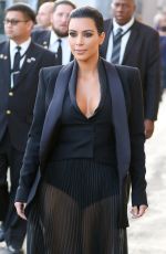 KIM KARDASHIAN Arrives at Jimmy Kimmel Live in Hollywood 04/30/2015
