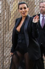 KIM KARDASHIAN Arrives at Jimmy Kimmel Live in Hollywood 04/30/2015