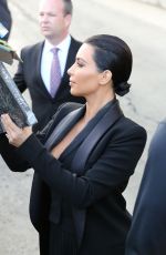 KIM KARDASHIAN Arrives at Jimmy Kimmel Live in Hollywood 04/30/2015