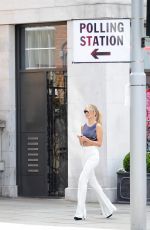 KIMBERLEY GARNER Out Voting in Chelsea