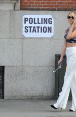 KIMBERLEY GARNER Out Voting in Chelsea