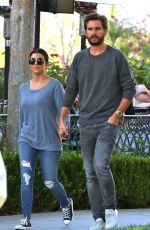 KOURTNEY KARDASHIAN and Scott Disick Out for Dinner in Calabasas