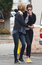 KRISTEN STEWART and Friends Leaves a Restaurant in Los Angeles 05/25/2015