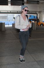 KRISTEN STEWART Arrives at Los Angeles International Airport 05/01/2015