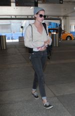 KRISTEN STEWART Arrives at Los Angeles International Airport 05/01/2015