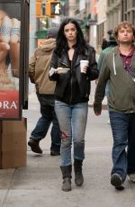 KRYSTEN RITTER on the Set of A.K.A. Jessica Jones in New York 05/21/2015