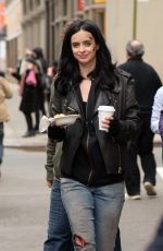 KRYSTEN RITTER on the Set of A.K.A. Jessica Jones in New York 05/21/2015