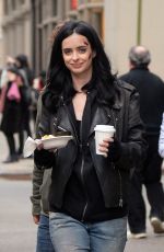 KRYSTEN RITTER on the Set of A.K.A. Jessica Jones in New York 05/21/2015