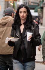 KRYSTEN RITTER on the Set of A.K.A. Jessica Jones in New York 05/21/2015