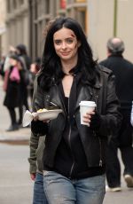KRYSTEN RITTER on the Set of A.K.A. Jessica Jones in New York 05/21/2015