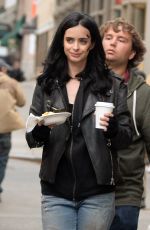 KRYSTEN RITTER on the Set of A.K.A. Jessica Jones in New York 05/21/2015