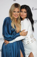 KYLIE JENNER and KHLOE KARDASHIAN at 2015 NBC/Universal Cable Entertainment Upfront in New York